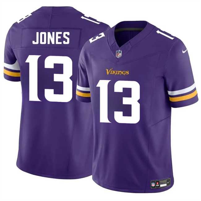 Men%27s Minnesota Vikings #13 Daniel Jones Purple 2024 F.U.S.E. Vapor Untouchable Limited Stitched Jersey